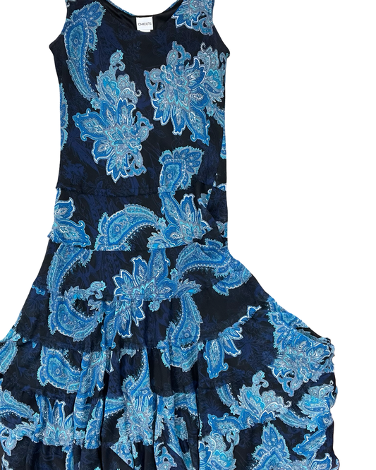 Dress Casual Maxi By Chicos In Blue, Size:M