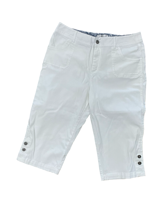 Pants Cropped By Christopher And Banks In White, Size:10