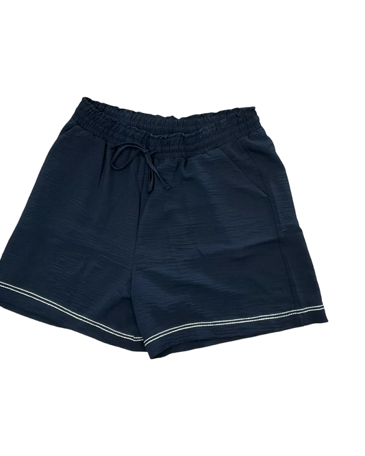 Shorts By Adrianna Papell In Black, Size:L